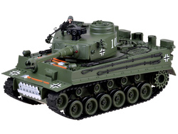 Duży zdalnie sterowany CZOŁG na pilota German Tiger 45cm strzela RC0252ZI