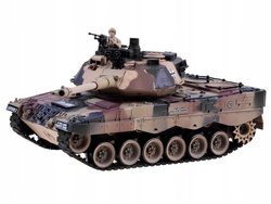 Ogromny REALISTYCZNY WOJSKOWY CZOŁG LEOPARD strzela RC0106 strzela BITWA