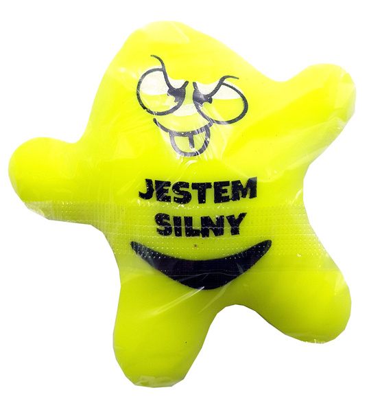 GNIOTEK SIŁACZ BOSS z napisem ANTYSTRESOWY SQUISHY